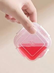 1pc 2.03oz Mini Fresh-Keeping Box Plastic Side Dish Storage Box Seasoning Dispensing Box Sealed Box, Storage Boxes For Organizing