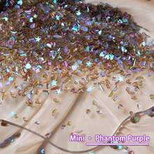 Mini asymmetrische Form Aurora Strass Nail Art Dekoration, kleine Nail Jewelry und Accessoires, super glänzende Nail Zubehör Nägel Nail Charms Nail Gems
