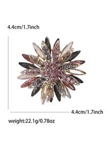 Modische Strass-Sonnenblumen-Brosche für Frauen, Kleidung, Anzugnadel, Accessoire, Party, Bankett, Geschenk