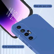 Liquid Silicone Shockproof Phone Case For Redmi, Poco And Moto - Dark Green - View 3
