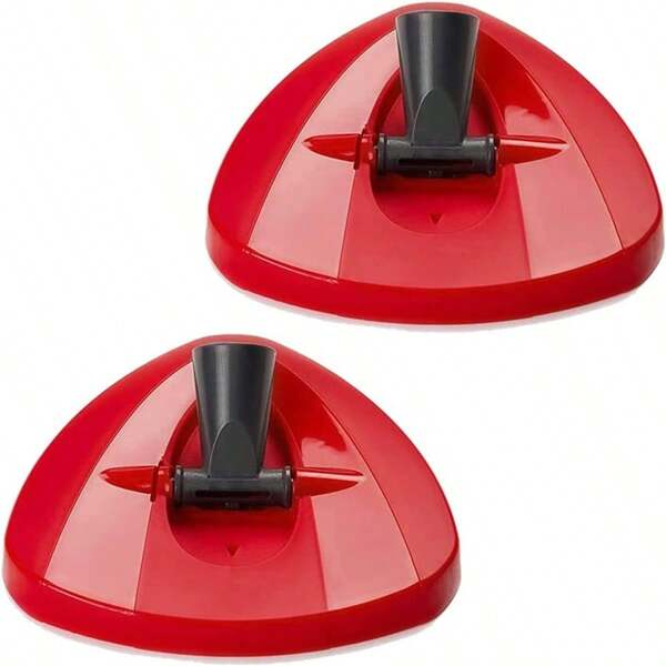 1/2pcs Base de substituição de esfregão giratório Base de substituição de esfregão giratório Cobertura de cabeça de esfregão triangular adaptada para esfregão giratório O-Cedro Acessórios de esfregão de limpeza Suprimentos de limpeza Cabeça de esfregão essencial para apartamentos não incluída