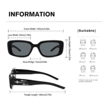 女士街头风格方形流星复古时尚眼镜时尚眼镜