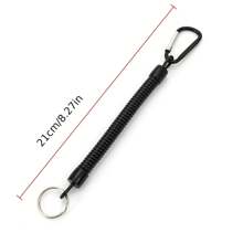 1 Set Of 2 Multi-Functional Wrist Lanyards, Suitable For Fishing, Hiking, Outdoor Sports, Anti-Drop Spring Rope, Fishing Tackle Accessories (Color Random)
