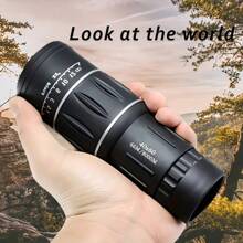 1pc Handheld High Definition Monocular Telescope, Portable Outdoor Hiking Binoculars, Sightseeing Telescope, Ideal Gift For Friends, Suitable For Travel, Hiking, Climbing