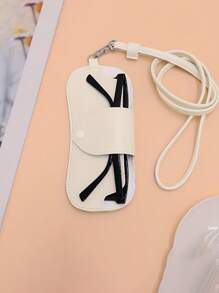 Fashionable PU Leather Eyeglass Case, PU Glasses Pouch With Neck Strap, Large Capacity Storage For Myopia, Shades, And Sunshades, Movie-Themed Accessory, Eye Glasses Case Travel Essentials Travel Accessories Travel Must Haves Graduation - Multicolor - View 8