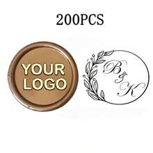 200 Pcs Wax Seals Stickers, Custom Logo Wax Stickers, Handmade Wax Seal Stickers For Wedding Invitation, Self-Adhesive Envelope Wax Stickers-Bronze,Back To School,School Supplies,Multi-Functional,Ornamental,Reusable,Modern,Colorful,Cute,Vintage,Cartoon,Kawaii,Custom,Personalized,Unique,Customized,Workers,Clients,Students,For Business/Work/Office,For School,School Supplies,Back To School,For Office,For School,For Classroom,For Teacher Gifts,For University,For Colleague,For Dorm Rooms,For Teacher,For Boys And Girls,For Teenagers,Junior High School Students,Middle School Students,High School Senior High School Students,College Students,University Students,Freshman,Sophomore,Underclassmen