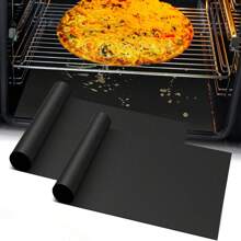1pc Extra Large Heat Resistant PTFE Mat For Multiple Uses, Easy To Clean PTFE Barbecue Grill Mat, Oven Bottom Liner, Baking Cooking Sheet For Kitchen Use, DIY Style Free To Cut Gas Stove Top Protectors (Trimming Required) - 3 Sizes To Choose