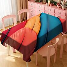 Multi-Functional Polyester Tablecloth - Colorful Patterns, Waterproof And Stain-Resistant, Easy To Clean For Indoor/Outdoor Use - Ideal For Picnics, Parties, Restaurants, Home Decor, And Gift-Giving - Multicolor - View 86