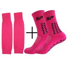 2 Pairs Professional Non-Slip Football Socks, Unisex Sports Socks With Silicone Bottom For Football, Outdoor Sports, Running, Cycling - Multicolor - View 9
