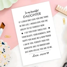 1 tấm thiệp tình yêu cảm động, thiệp sinh nhật thể hiện tình yêu của mẹ dành cho con gái, thích hợp làm thiệp giáng sinh, thiệp năm mới, thiệp kỷ niệm, thiệp ngày lễ tình nhân, ngày của mẹ, quà tặng hoàn hảo cho mọi dịp - Nhiều màu - Xem 5