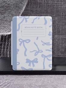 Ayotu Leopard Print & Bow Notebook Style Protective Case, Compatible With Kindle 11th Gen (2024 Release) / Kindle Paperwhite 12th Gen 2024, Auto Wake/Sleep Feature