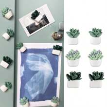 1pc 5pcs8pcs New Creative Plant Potted Cute Resin Succulent Cactus Pushpin/Fridge Magnet Photo Wall Office DIY Potted Pushpin Wall Nail Thumbtack Thumbtack Pushpin Wall Nail Decorative Photo Magnet Refrigerator Magnet Office Whiteboard Accessories Magnet Locker Magnet Photo Frame Style And Color Random Gifts Birthday Graduation