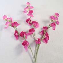 3PCS Artificial Flower Simulation, Real Touch Artificial Sweet Pea Flowers -Artificial Hellebores Flowers Bouquet, Wedding And Engagement Plastic Floral Arrangement, Home Decor Faux Plants, Premium Oxidation Resistant, Long-Lasting, And Delicately Crafted For Wedding Arrangements, Bridal Bouquets, Garden, Yard, And Home Decor - Best Gift For Valentine's Day, Easter, Mother's Day, Father's Day Gifts Birthday Graduation Back To School Room Decor School Supplies - Multicolor - View 10