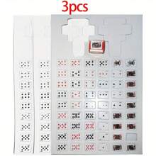 54 件微型爱国主题纸质扑克牌套装，无需电力，无羽毛，适合复活节、生日派对、互动游戏、派对用品和创意礼物 - 彩色 - 查看 7