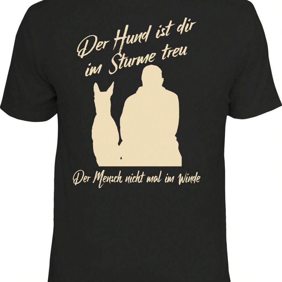 T-Shirt - Dog Faithful In The Storm - Funny Gifts For  Fun Shirts-