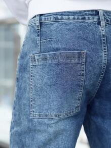 Quần Jeans Co Giãn Có Túi Cho Nam Mặc Hàng Ngày - Rửa nhẹ - Xem 6