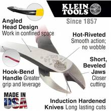 Tools D248-9ST Diagonal Cutting Pliers, Made In USA, Ironworker's Diagonal Cutters With High Leverage Design, Works As Rebar Cutter And Rebar Bender, 9-Inch - 1 - View 5