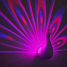 LED Peacocks Wall Lamp Colorful Ambient Lighting Home Remote Control Wall Lamp Bedside Colorful Atmosphere Lamp Creative Nightlight - Multicolor - View 11