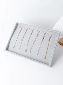 1 件耳环和耳钉珠宝展示托盘/2 件耳环和项链架套装 返校季 - 淺灰色 - 查看 7