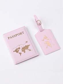4/2/1pc Couple Travel Passport Holder, Imitation Leather Passport Wallet, Passport Cover, Suitable For Honeymoon Travel, Pu Leather Passport Holder, Passport Cover, Passport Wallet, Passport Card Holder Lightweight And Stylish Flight Travel Accessories, Suitable For Women Or Men Taking Business Travel, Student Travel - Multicolor - View 17