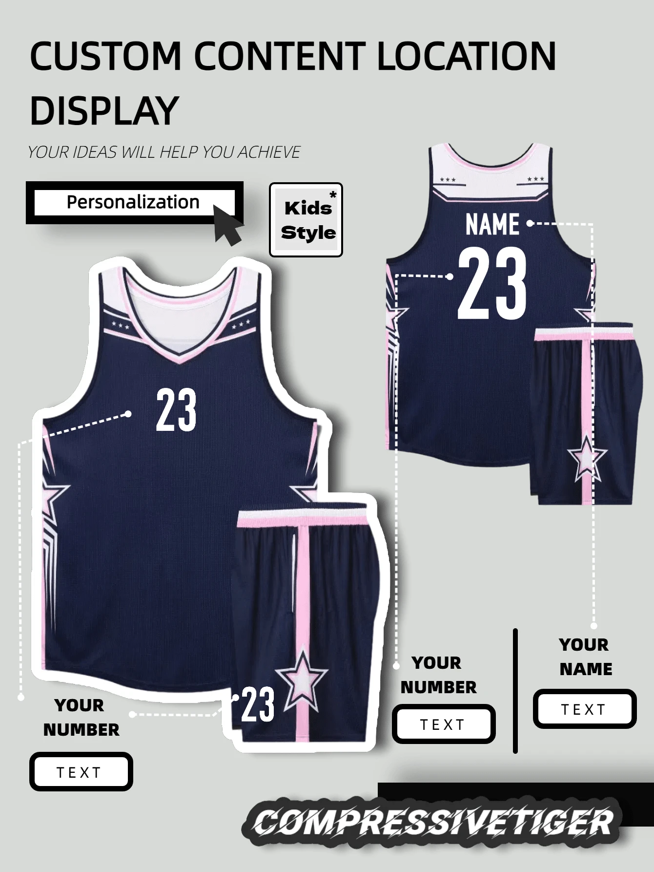 2pcs Personalized Basketball Jersey - Customizable Name And Number Print Short Sleeve T-Shirt + Shorts Co-Ord Dragon Pattern Quick-Drying Sweat-Absorbing Sports Set As Gift