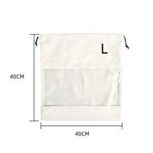 Suede Dust Bags Transparent Storage Bag For Luxury Handbags Women Drawstring Organizer Accessories - White - View 6