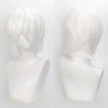 FULCRUM Short Straight Anime Cosplay Wig, Suitable For Parties, Christmas And Other Occasions, Synthetic Layered Short Hair Wig With Bangs, Unisex - Multicolor - View 18