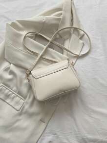 1 Piece Of Bow Silk Scarf Decoration Bag Girls Crossbody Bag - White - View 5