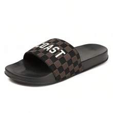 HISQIM Men's Sandals, Simple And Fashionable Men's Beach Slippers, Home Slippers, Shower Shoes, Indoor Slippers, Bathroom Sandals, Ultimate Comfort, Lightweight, Non-Slip, Easy To Clean Suitable For Teen Summer Casual Or Outdoor Athletic Or Vacation Travel Or Graduation Gifts Or Birthday Dress Accessories