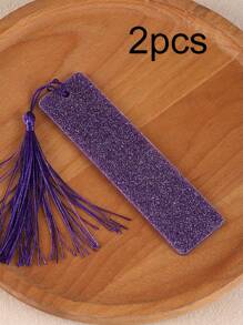 1/2/5/10pcs Loose Powder Acrylic Tassel Bookmark,Creative Learning Stationery Supplies Reading Aid For Back To School,For Reading Wedding Valentine's Gift Party Favor Decoration Bookmark