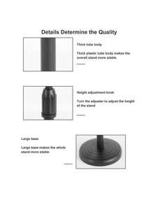 可调节手机支架，灵活倾斜式手机支架，高度和角度可调，适用于办公室、休闲、商务、家庭，兼容3.5-6.7英寸设备 - 黑色 - 查看 8