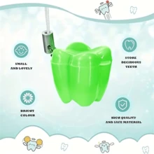 10 piezas Cajas lindas para dientes con cuerdas colgantes, contenedor creativo para dientes, caja de almacenamiento de dientes, excelente regalo para Navidad, Halloween, Día de Acción de Gracias, Año Nuevo y Día de San Valentín