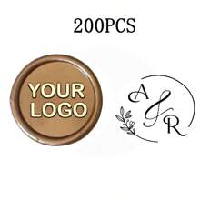 200 Pcs Wax Seals Stickers, Custom Logo Wax Stickers, Handmade Wax Seal Stickers For Wedding Invitation, Self-Adhesive Envelope Wax Stickers-Bronze,Back To School,School Supplies,Multi-Functional,Ornamental,Reusable,Modern,Colorful,Cute,Vintage,Cartoon,Kawaii,Custom,Personalized,Unique,Customized,Workers,Clients,Students,For Business/Work/Office,For School,School Supplies,Back To School,For Office,For School,For Classroom,For Teacher Gifts,For University,For Colleague,For Dorm Rooms,For Teacher,For Boys And Girls,For Teenagers,Junior High School Students,Middle School Students,High School Senior High School Students,College Students,University Students,Freshman,Sophomore,Underclassmen