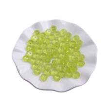 12mm 20/50/100pcs Pack Mix Colorful Color Stock Resin Flat Rhinestone Spacer Rondelles Beads For Beadable Pen Keychain Fashion Chunky Necklace Bracelet DIY Jewelry Making