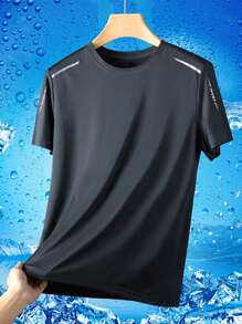 5 Packs Quick-Drying T-Shirts For Men Casual Ice Silk Summer Thin Sports Short-Sleeved Half-Sleeved Fitness Clothes Running Clothes New Tops