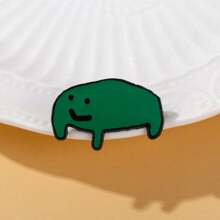 Emaille-Brosche mit fröhlichem Frosch, kundenspezifische dekorative Broschen, Ornamente, Anstecknadeln, Taschenbadges, Schmuckgeschenke, 2025 neuer Stil Pin für Kleidung, Tasche, Rucksack-Charm, Schule, Kpop, Lehrerbedarf, Bürozubehör, Shirts, Jacken, Halloween, Herbst-Winter-Accessoires, geeignet für Jugendliche, Erwachsene, Herren, Lässig, Outdoor, Sport, Urlaub, Abschlussgeschenke, Geburtstag, Alltagskleidung, witzige Lehrergeschenke, Weihnachtsgeschenke für Männer, Taschenbroschen - Grün - Übersicht 3