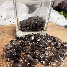 Natural Small Particle Obsidian For DIY Potted Plants, Smooth Rocks, Resin Art, Vase Filler, Aquarium Decor - Maroon - View 10
