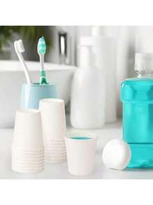 50/100pcs Mini Paper Cups - Ideal For Sampling At Supermarkets, Mouthwash, Fruit Snacks And Party Drinks - High Quality, Snack Cups, Birthday, Christmas, Hotels