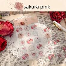 15pcs 3D Embossed Gold Foil Wax Seal Stickers, Rose Flower Shaped, Vintage Wax Stamp Stickers, DIY Scrapbooking Decoration Stationery Envelope Seals, Suitable For DIY Scrapbook, Card Making, Invitations, Envelope Sealing, Back To School Planner, And Various Holiday Gift Packaging, Valentine's Day Labels - Multicolor - View 10