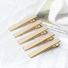 Alligator Hair Duckbill 4.0 Cm 50 Units Wholesale - Vàng - Xem 1