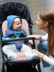 1 件舒适婴儿推车座椅垫，可翻转高脚椅垫