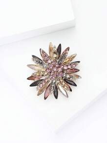 Modische Strass-Sonnenblumen-Brosche für Frauen, Kleidung, Anzugnadel, Accessoire, Party, Bankett, Geschenk