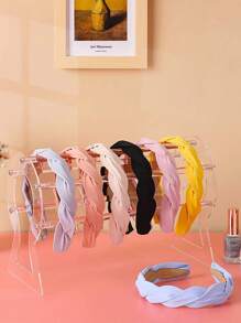 1 pezzo Portaoggetti per accessori per capelli in acrilico, supporto per fasce per capelli, organizzatore per fermagli per capelli, rastrelliera per esposizione di fermagli per capelli, gioielli e braccialetti, per la toletta e la decorazione della casa