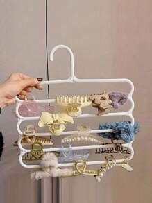 5/3/1 发夹发饰收纳架，壁挂式大容量多层宿舍发夹和头带收纳架，性别揭秘派对，生日、婚礼、派对的完美之选，送给同事、朋友和家人的完美礼物，返校礼物 - 彩色 - 查看 1