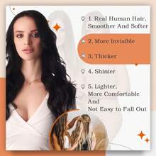 Human Hair Extension Tape In Hair Extensions Real Remy Hair Jet Black 50 Gram 20 Pcs/Pack Invisible Tape In Natural Human Hair - Black - View 7