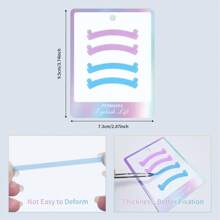PERMANIA Two Pairs Of Small Ear-Shaped Silicone Strips, Reusable Eyelash Perm/Lift And Dyeing Aids, Soft And Elastic, A Good Helper For Perm And Graft Eyelashes, Lash Lift Tools - Multicolor - View 3