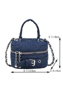 Korean Rhombus Chain Shoulder Bag Women 2025 New Mini Handbag, Cross Body Style