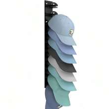 1/2pcs Large Baseball Cap Organizer Rack, Multi-Tier Hat Holder, Wall Mounted Hat Rack For Storage In Door, Closet, Bedroom, L Size