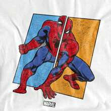 Marvel Spider-Man Mens Split T-Shirt (White)