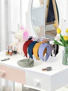 1 pezzo Portaoggetti per accessori per capelli in acrilico, supporto per fasce per capelli, organizzatore per fermagli per capelli, rastrelliera per esposizione di fermagli per capelli, gioielli e braccialetti, per la toletta e la decorazione della casa